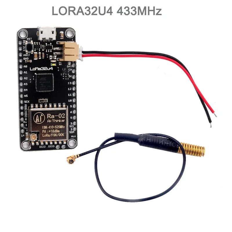 LoRa32u4 433MHz LoRa32u4 II Lora модуль IOT макетная плата, LiPo Atmega328 SX1276 для Arduino 868 МГц 915 МГц/433 МГц DIY0050 DIY0031 - Цвет: LoRa32u4 433MHz