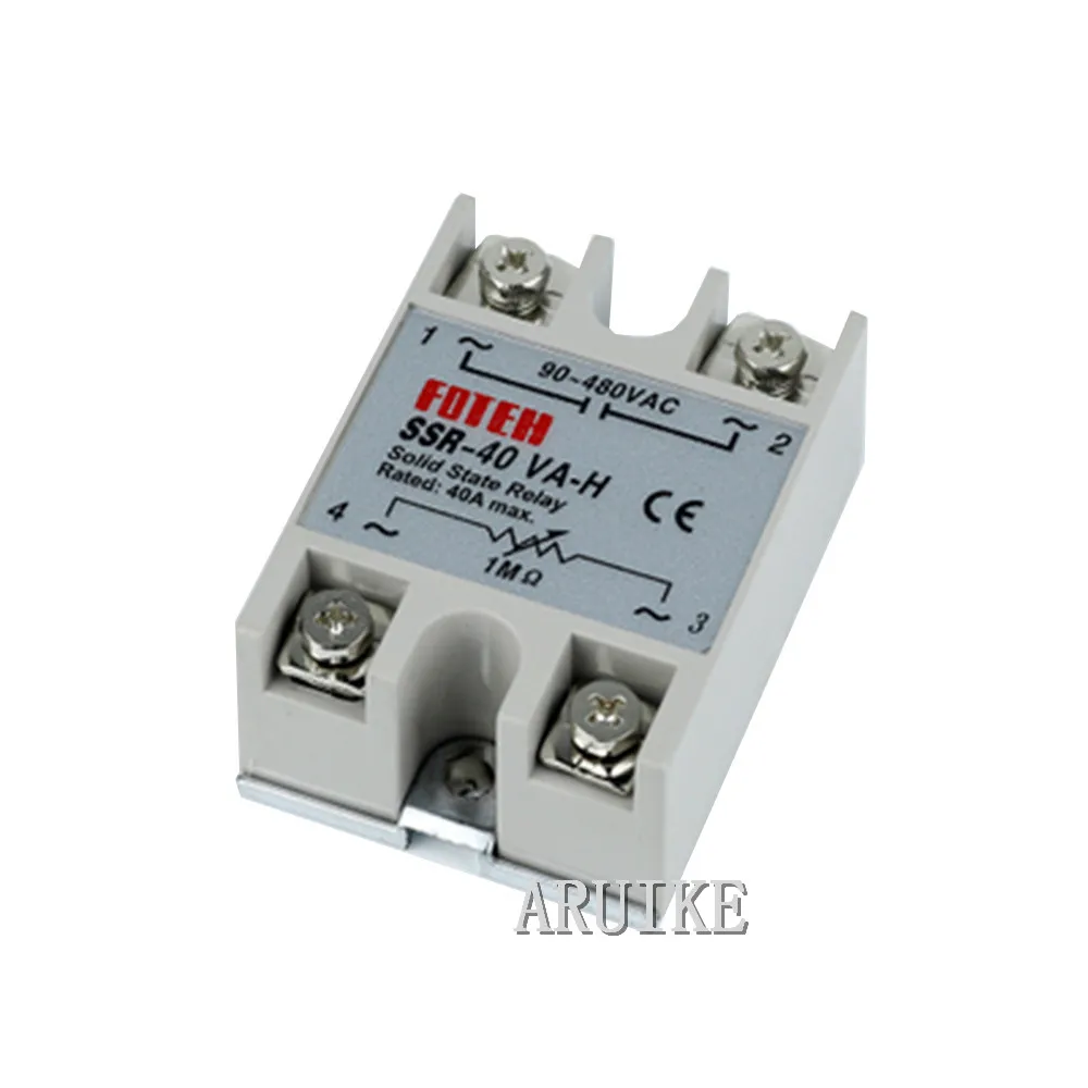 SSR реле 10VA 25VA 40VA 60VA регулятор сопротивления однофазный твердотельный SSR-25VA-H/10VA-H |