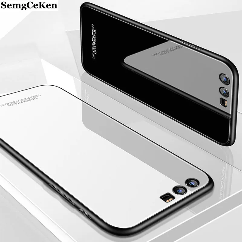 Роскошный стеклянный зеркальный чехол SemgCeKen для huawei p10 lite plus p10plus p10lite, Силиконовый ТПУ 3d Жесткий чехол для телефона