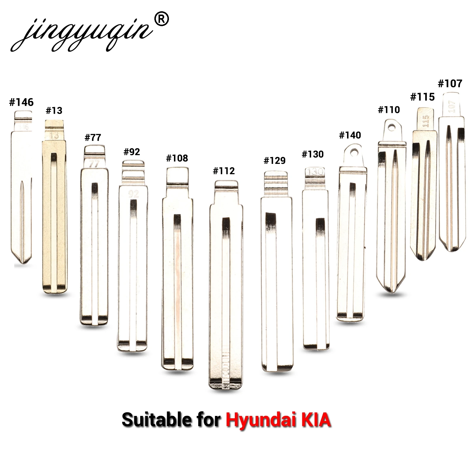 Пустая модель jingyuqin 15X HY20 TOY40 для Kia Spotage RIO K2 K3 K5 Hyundai Verna I30 IX35 HB20 Sonata Elantra откидная
