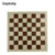 Easytoday шахматные настольные игры Синтетическая кожа шахматные аксессуары односторонняя шахматная доска Международный стандарт шахматная доска - изображение