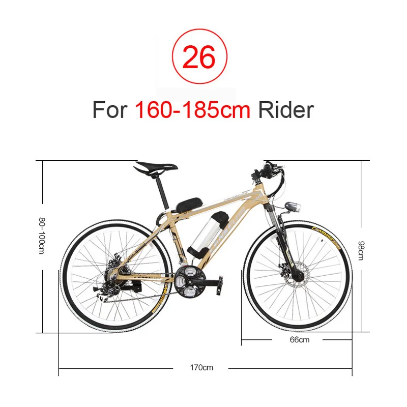 48 V 10Ah мощный аккумулятор электрический велосипед 21 скорость 26 дюймов * 1 95 колесо