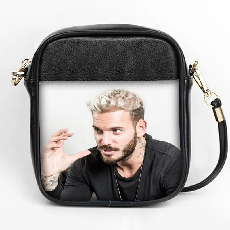 Новая мода М. Pokora Sling Bag пользовательские Для женщин Слинг сумки на ремне кожа мини девушки Tote вечерние сумка DIY Sling Bag - Цвет: 8