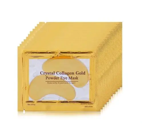 1 Pcs Eye Mask Золотая коллагеновая маска для глаз для удаления темных кругов отбеливающая укрепляющая маска для сна увлажняющие патчи для глаз уход за кожей вокруг глаз - Цвет: 1 Pcs Eye Mask