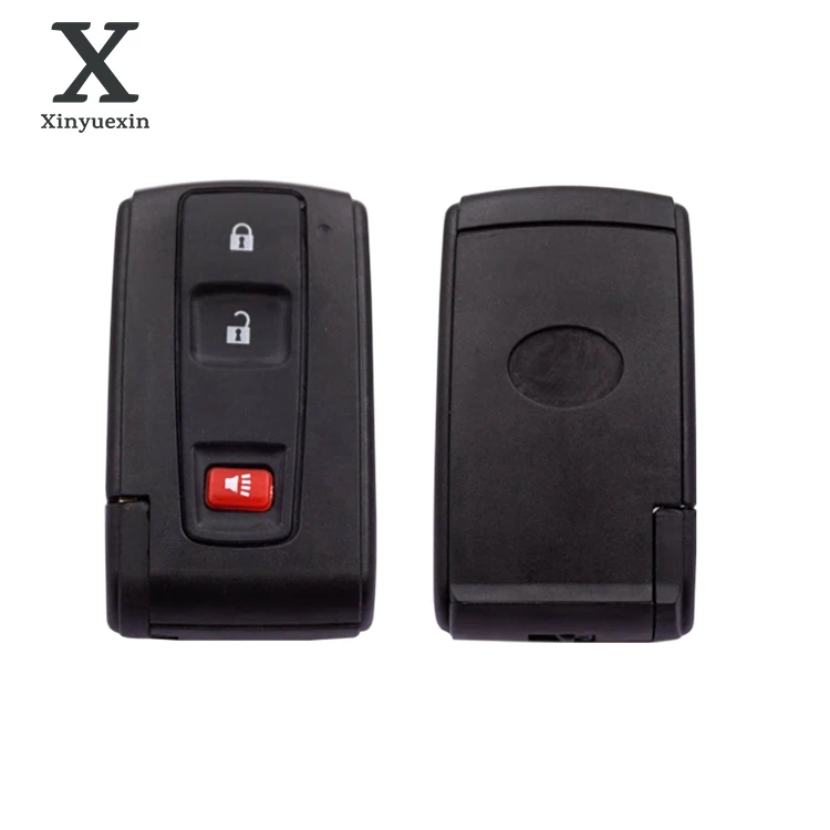 Xinyuexin 2+1 Buttons 3 Buttons Remote Car Key Shell for Toyota Prius Corolla Verso Smart Key Card Cover with Toy43 Blade