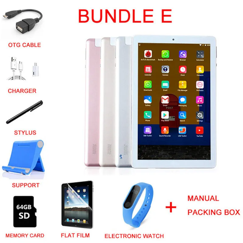 FENGXIANG 10,8 дюймов планшеты для Android7.0 Octa Core 3g/4G LTE PC 1920* 4G разрешение Мощность Dual Card 6 1280 B - Комплект: Комплект 5