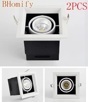 cob led downlights 15w surface mounted dimmable led ceiling lamps spot light square rotation led downlights ac85 265v