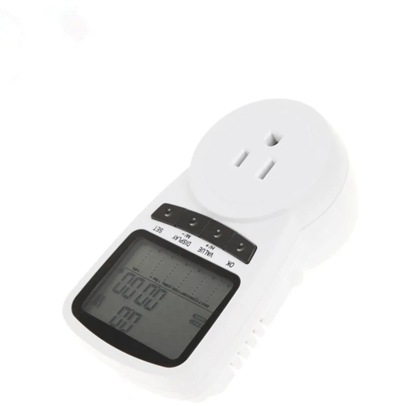 US Plug цифровой анализатор напряжения измеритель мощности счетчик энергии