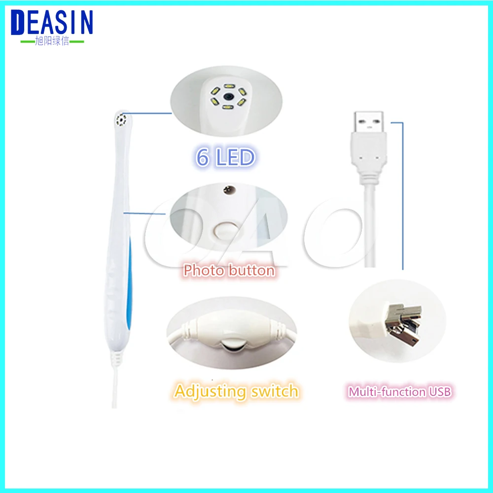 High 6LED Dental Intraoral Check Digital Micro Camera Professional USB Micro-check Camera / Oral Dental Camera