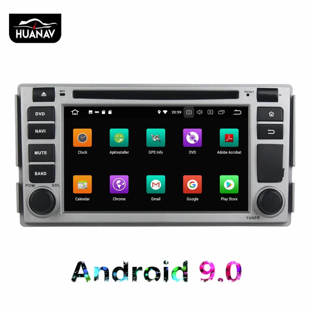 DSP Android 9 0 автомобильный dvd-плеер GPS навигация для Hyundai SANTA FE 2005-2012 Авто радио