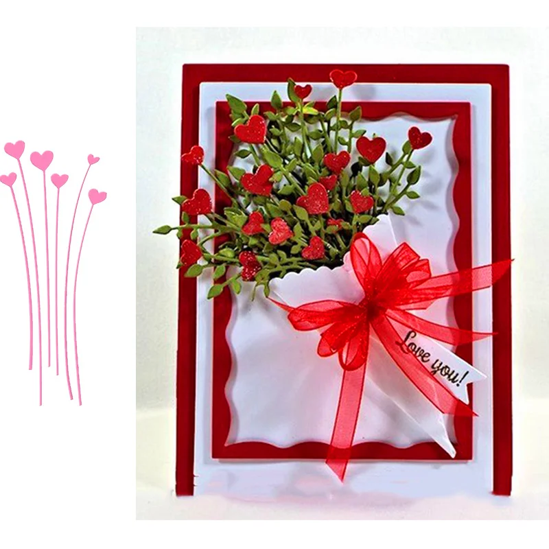 

Heart Metal Cutting Dies for Scrapbooking Paper Craft Embossing Die Card Making Stencils New 2019 Valentine