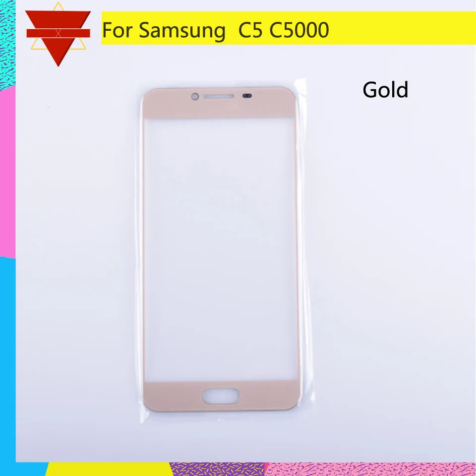 Для Samsung Galaxy C5 C5000 SM-C5000 сенсорный экран передняя стеклянная панель внешняя линза