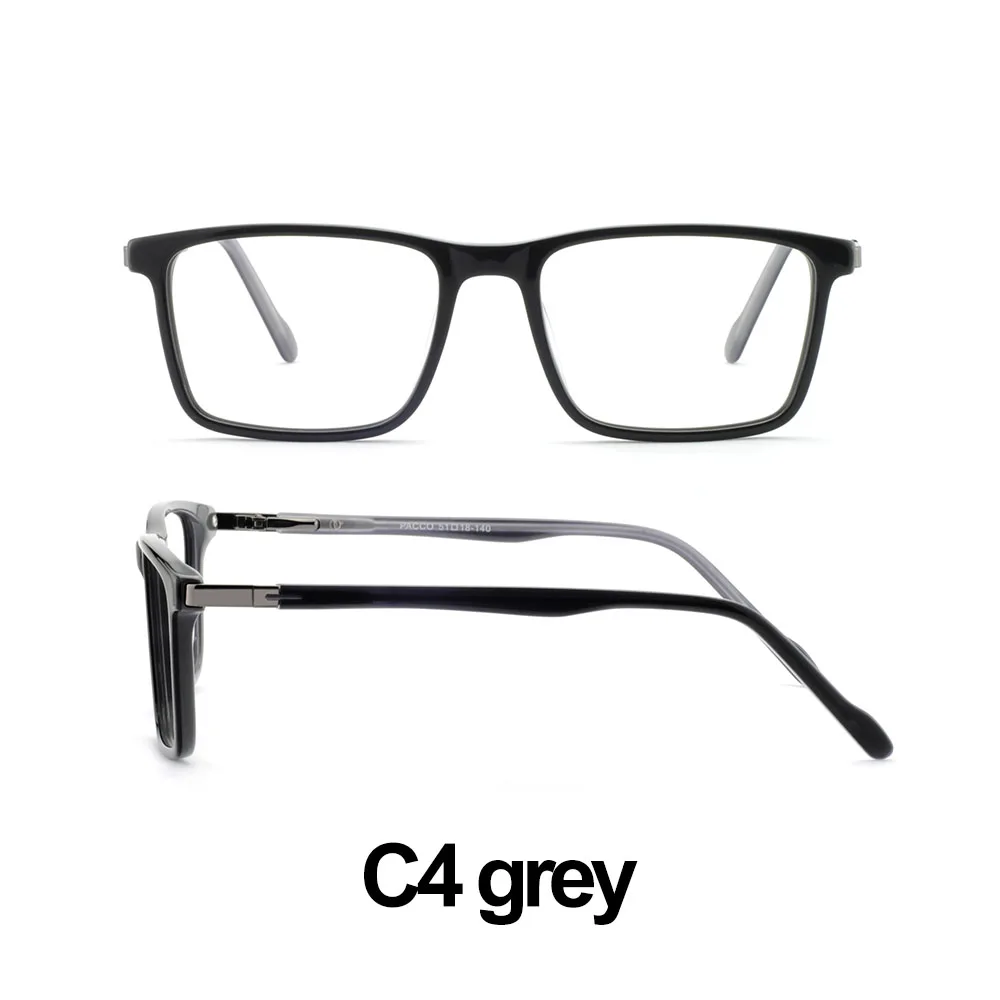 c4 grey Черные игровые очки для мужчин, анти-голубые лучи, очки для близорукости, прогрессивные Мультифокальные оправы для очков, прозрачные линзы, Маре, AZZURO OC7009 - Цвет оправы: c4 grey