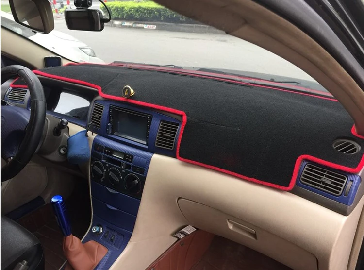 

StplrgeCP For BYD F3 F3DM F3R double layer Car Dashboard Cover Avoid Light Pad Instrument Platform Dash Board Cover Sticker