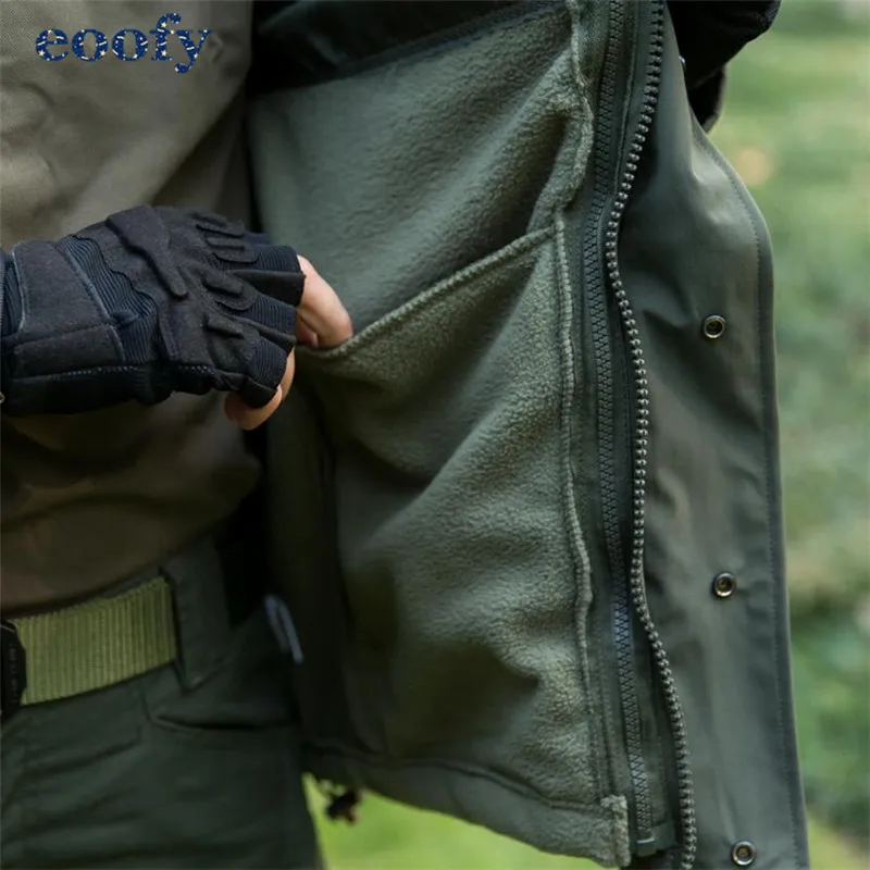 Мужская зимняя Военная тактическая куртка камуфляжное теплое плотное пальто