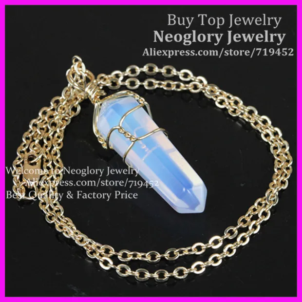 10 шт. смешанные натуральные драгоценные камни Подвеска Ожерелье металлическая