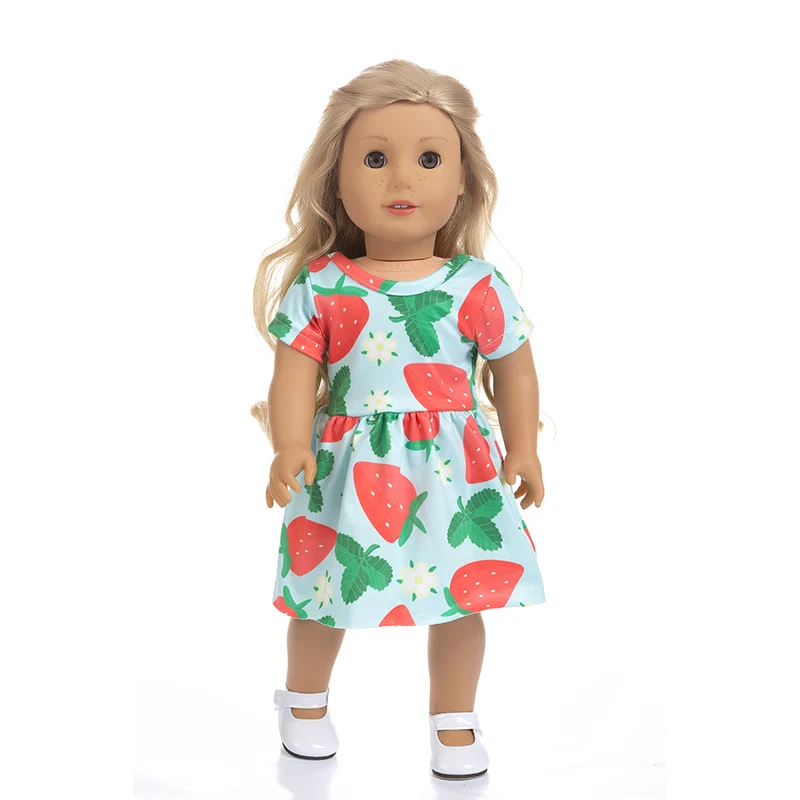Разноцветное платье для отдыха одежда американских девочек 18 дюймов кукла