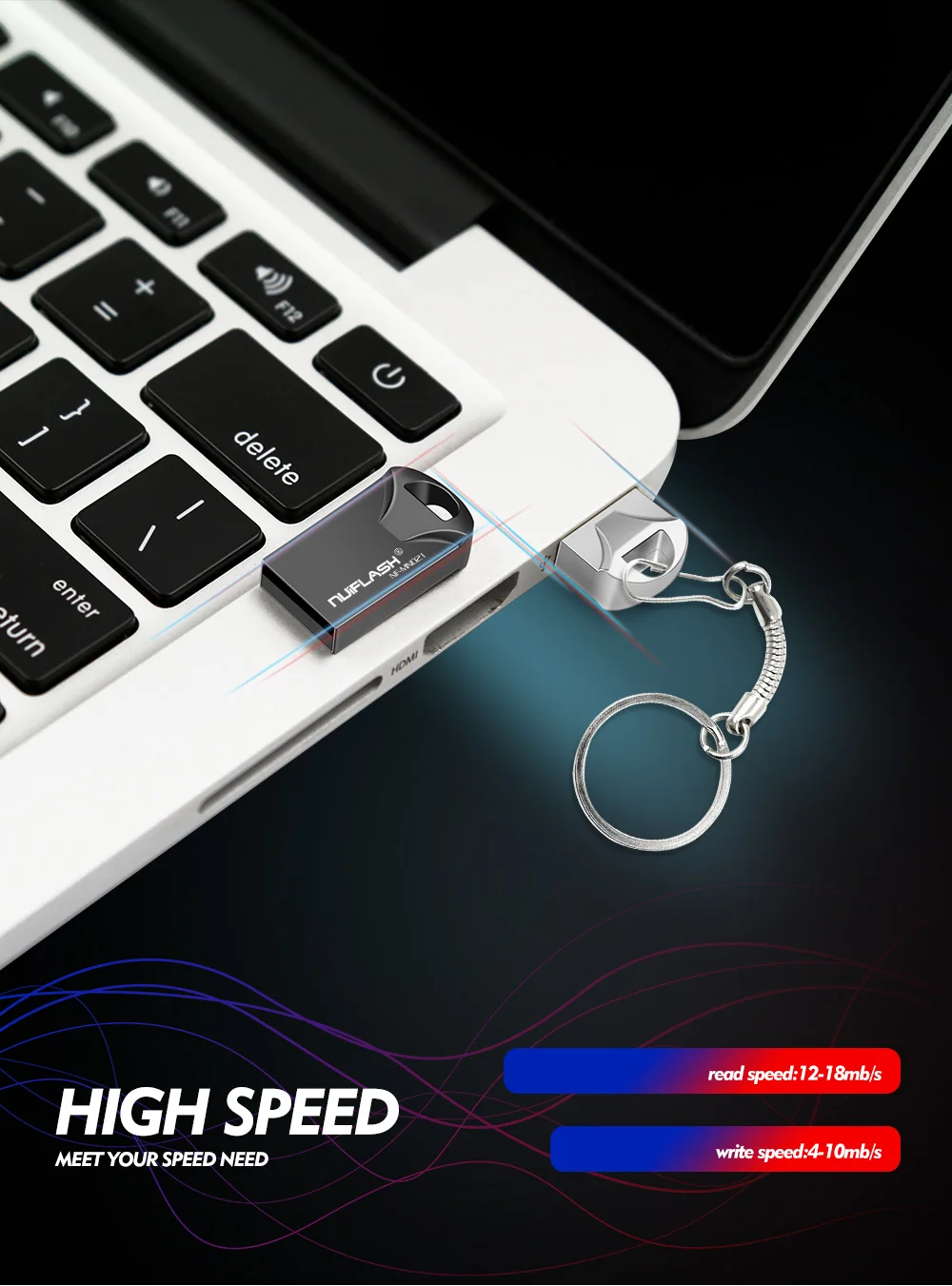 Nuiflash USB флеш-накопитель 8 ГБ/16 ГБ/32 ГБ/64 ГБ флеш-накопитель Флешка флеш-диск USB 2,0 карта памяти USB диск 512 МБ 256 МБ бесплатно OTG