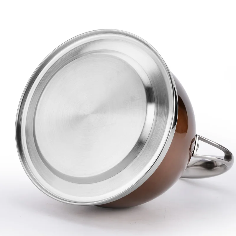 Толстый чайник из нержавеющей стали домашний со свистком газовая индукционная