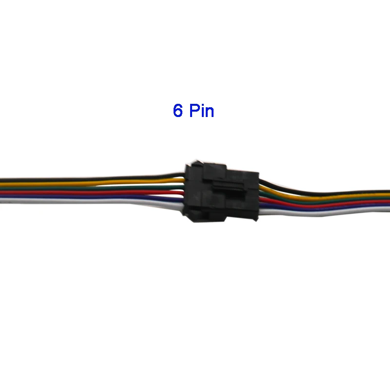 5 пар ~ 100 3pin 4pin 5pin 6pin JST светодиодный ные разъемы штекер и гнездо для 3528 5050 RGB RGBW RGBWW
