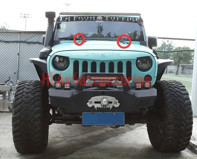 Крепежные кронштейны для JEEP Wrangler JK Hood 2 шт. 20 &quotсветодиодная световая панель