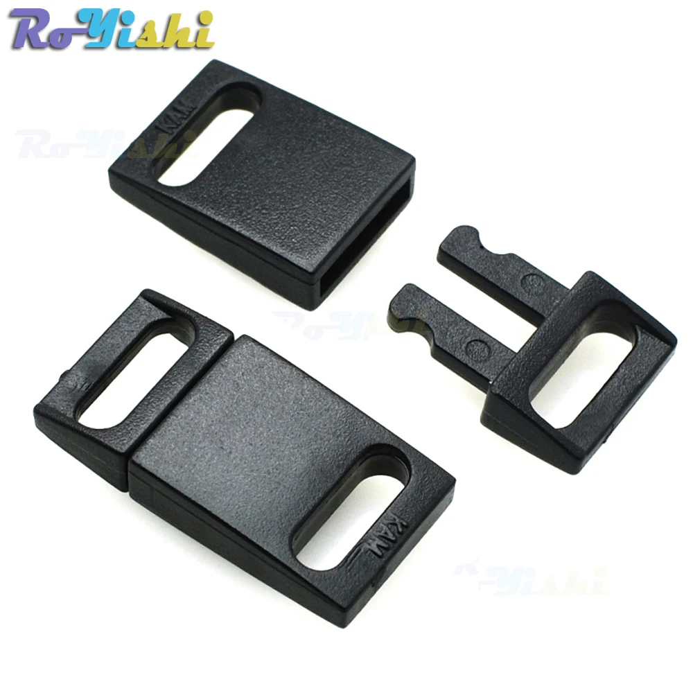 

3/8"(10mm) Plastic Safty Breakaway Buckles Black For Bra Cat Collar Paracord Webbing Garment Accessories