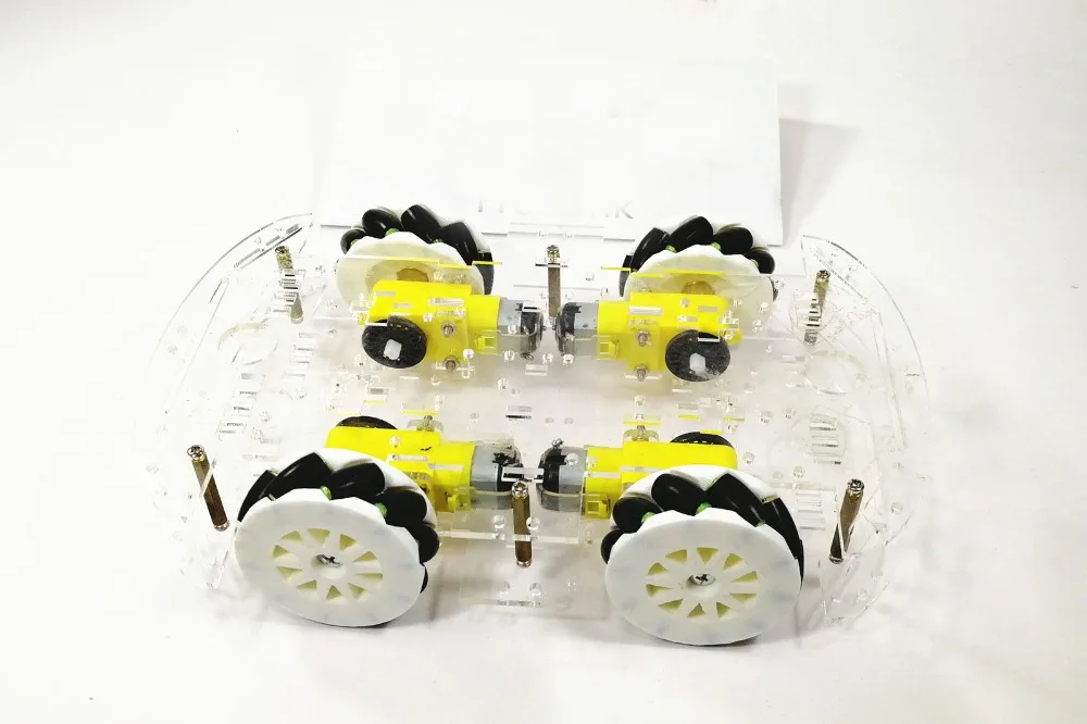 4wd Mecanum колеса смарт шасси автомобиля с мотором TT для Arduino акриловая пластина DIY