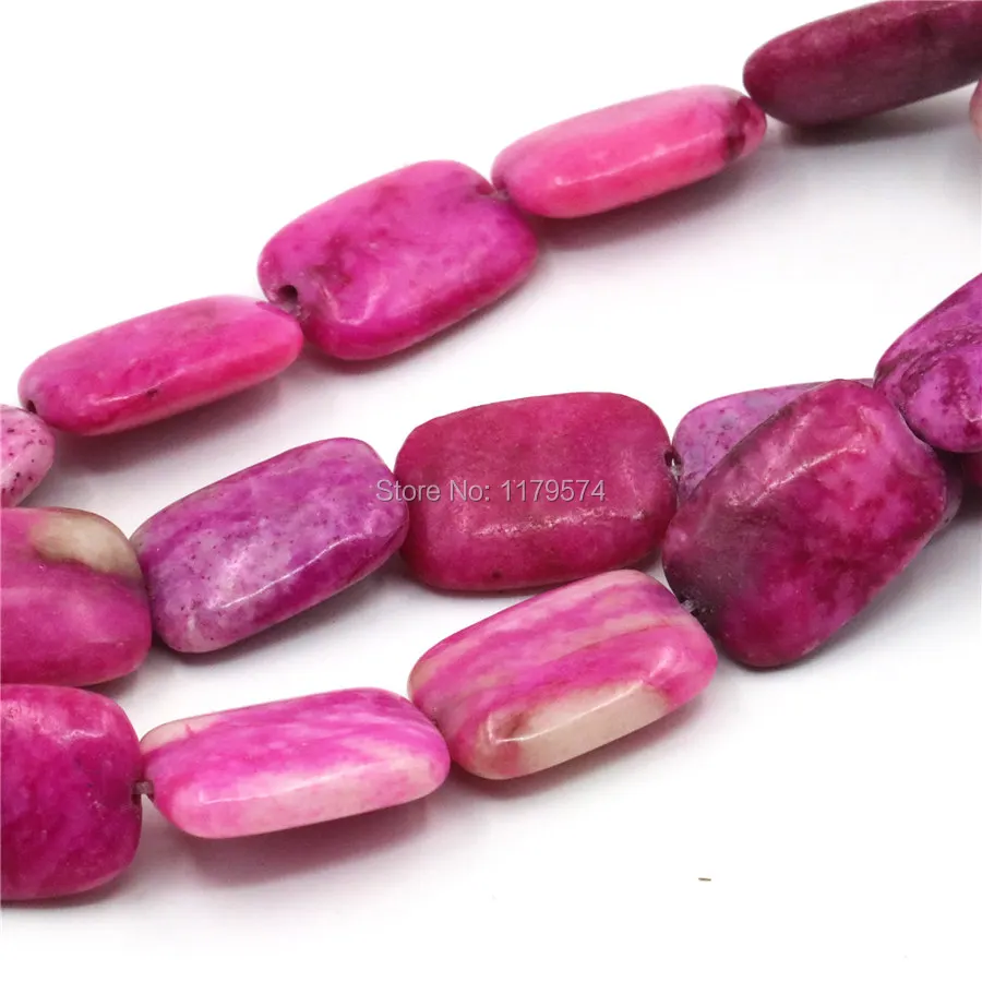 13х18 Горячая Роза Crazy Lace Onyx прямоугольные DIY бусины Свободные каменные аксессуары