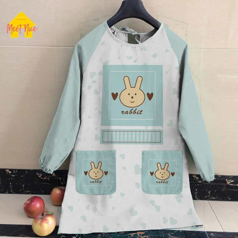 2018 Горячая новинка фартуки из хлопка и льна с двойным карманом для взрослых