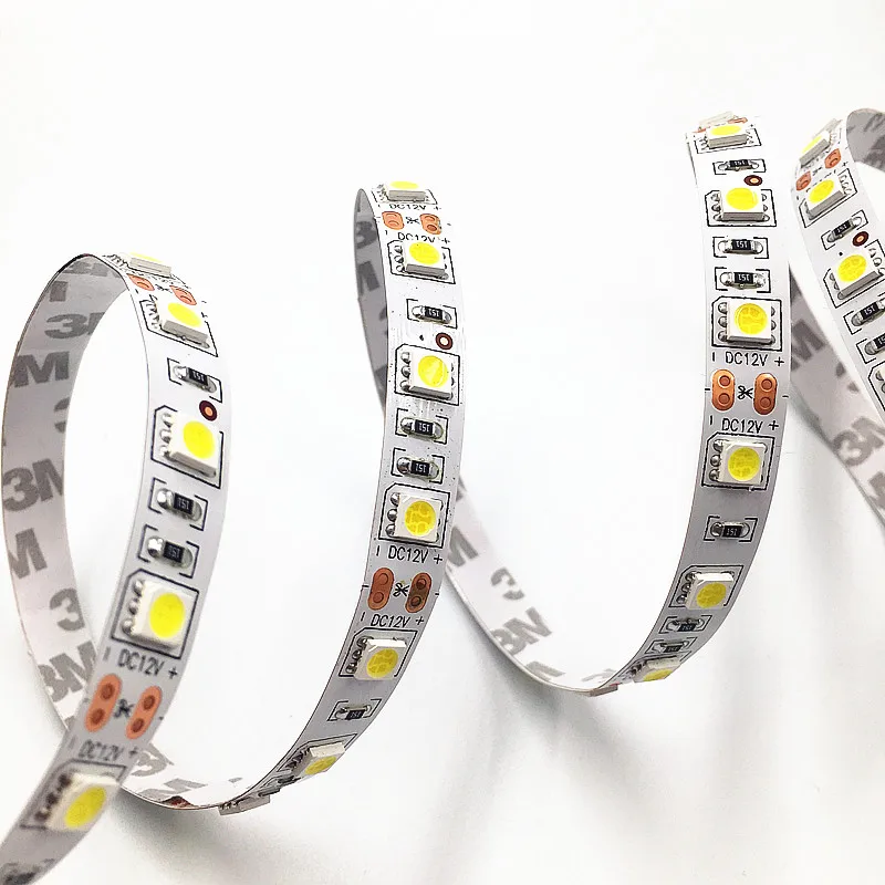 200m/lot  LED strip 5050SMD non waterproof DC12V flexible light 60led/m ,white/warm white/blue/green/red/yellow/RGB/purple/Pink