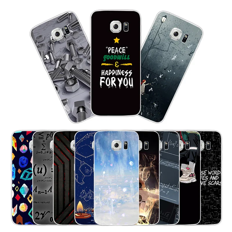 Капа для samsung Galaxy S6 мобильного телефона мягкий силиконовый защиты оболочки G9200 G920F