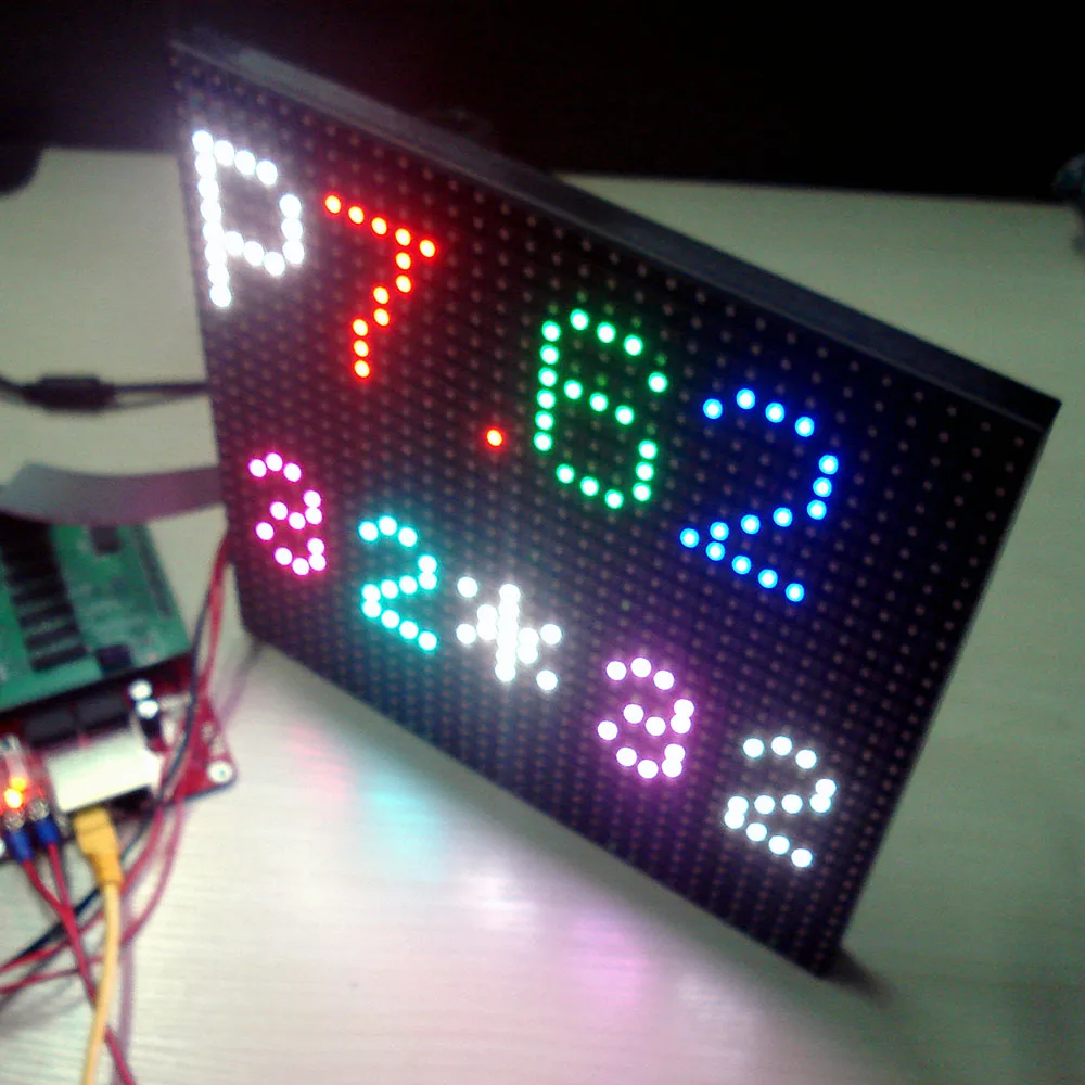 SMD P7.62 RGB светодиодный модуль 1/8 сканирование комнатный/полунаружный полноцветный