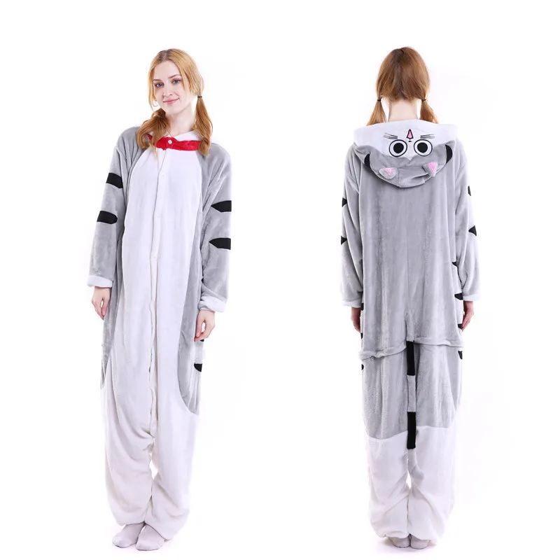 

Dropship Adult High Quality Chis Cat Sweet Home Kigurumi Onesies Sleepwear Animal Anime Cartoon Pajamas Cosplay Costumes