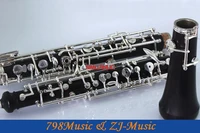 professional grenadilla black wooden body oboe silver plated c key with case full automatic