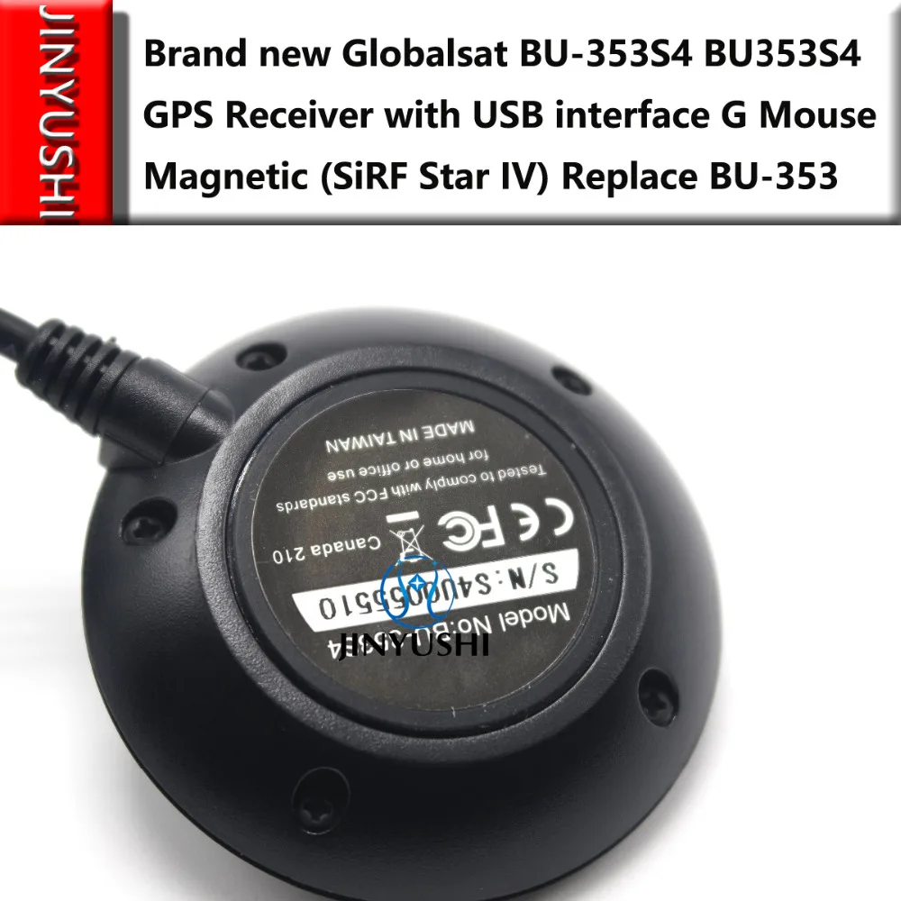 5 шт./лот Globalsat BU353S4 водонепроницаемый кабель USB GPS приемник с интерфейсом G Mouse