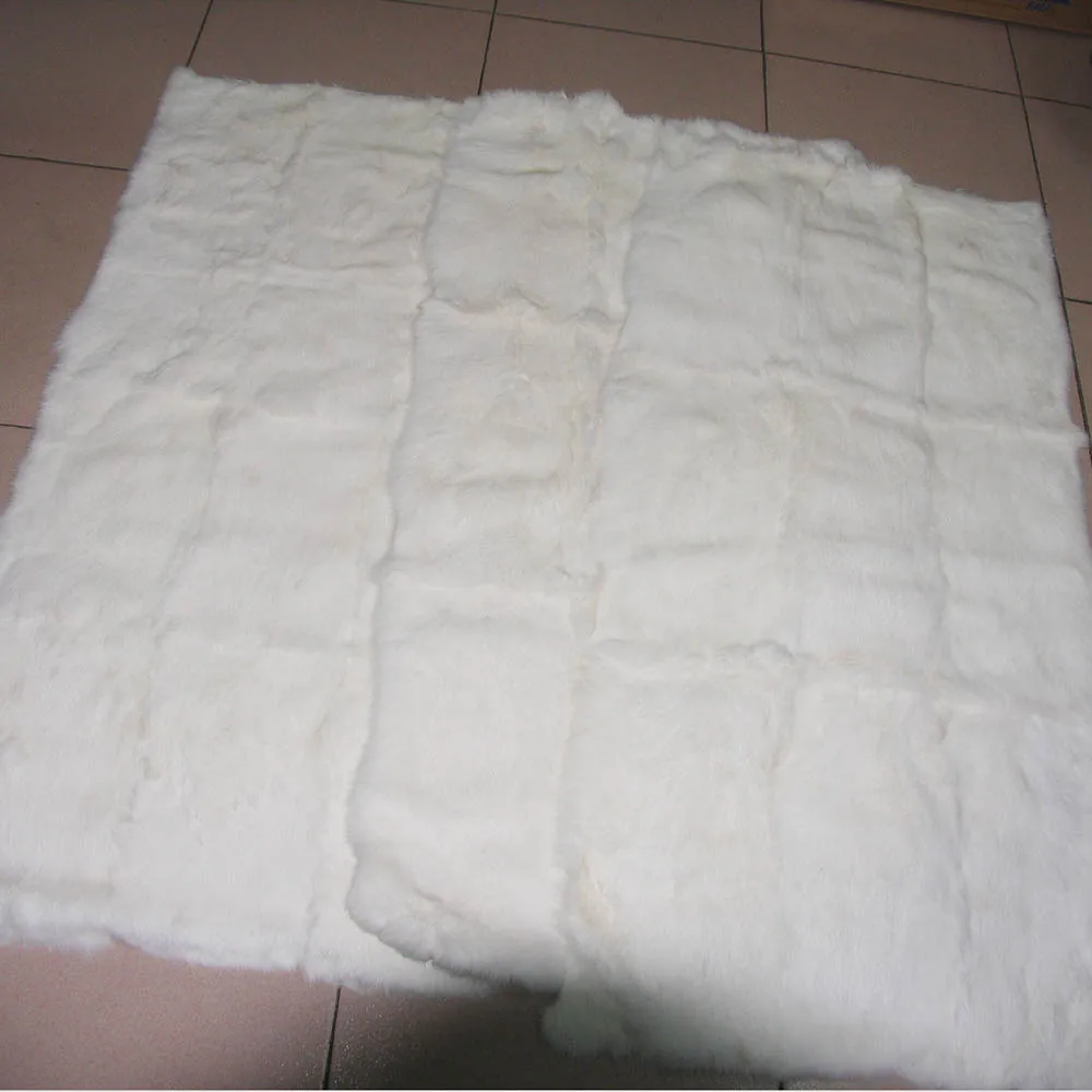 natural white Натуральный кроличий мех, натуральный материал, сделай сам, 55*115 см, качественный натуральный кроличий мех, натуральный кроличий мех, материал, фабричная - Цвет: natural white