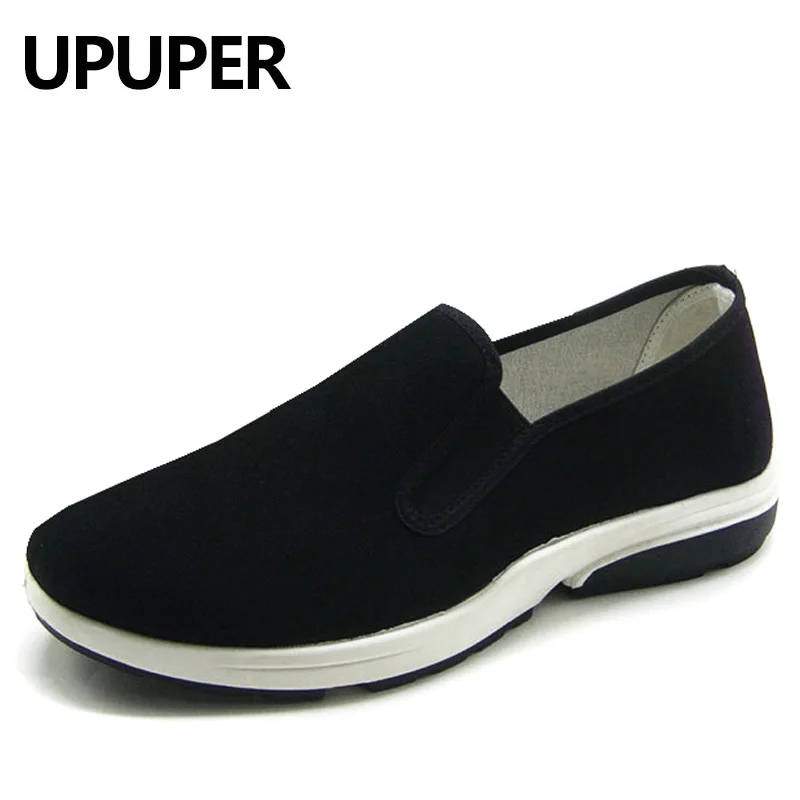 Мужская обувь из парусины в стиле старого Пекина лоферы кунг-фу дешевая мужская