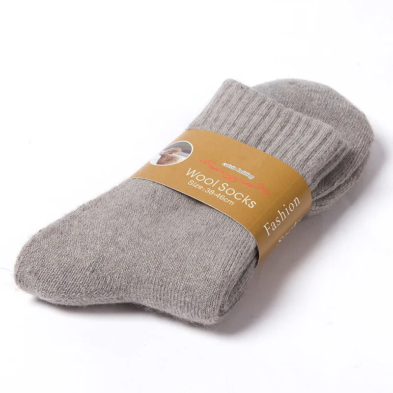 Winter Fashion Luxury Merino Wool Men Dress Socks Brand Big Size Cotton Warm Thick Thermo Socks Gentlemen Thermal Stocking