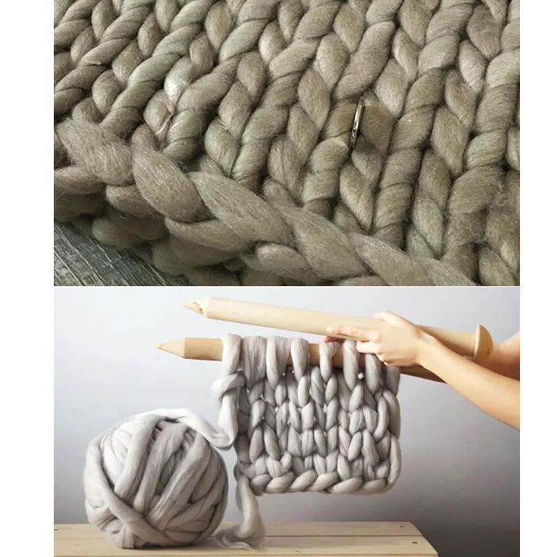 Winter Lady Sweater Cardigan coat 2017 new type Thick coarse wool Blue White Handmade Shawl |