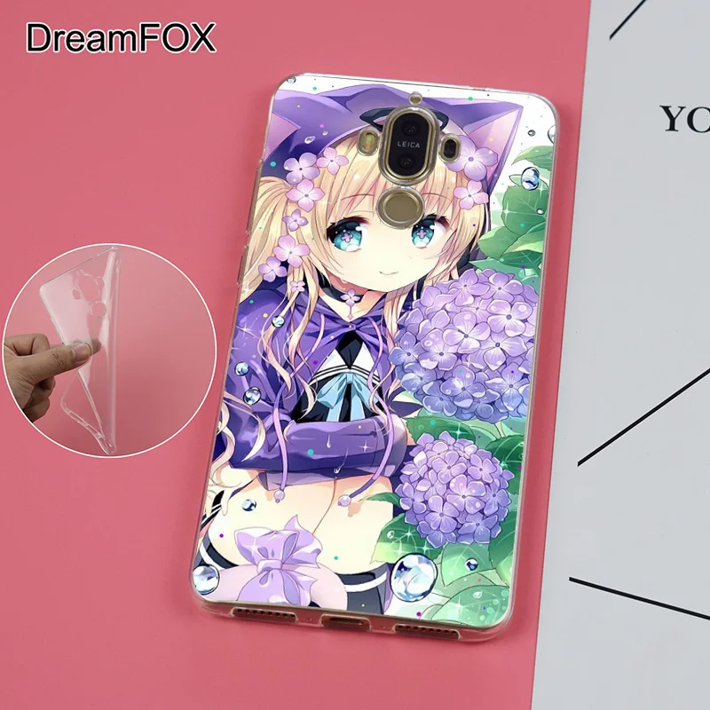 Dreamfox K041 кошка девушка Nekomimi Книги по искусству Аниме Мягкие TPU силиконовый чехол
