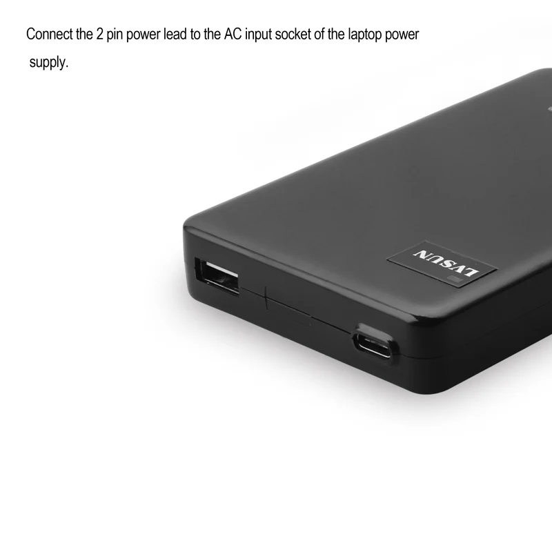 UDOLI 60 Вт двойной USB Type-C адаптер для настольного ноутбука зарядное устройство Macbook