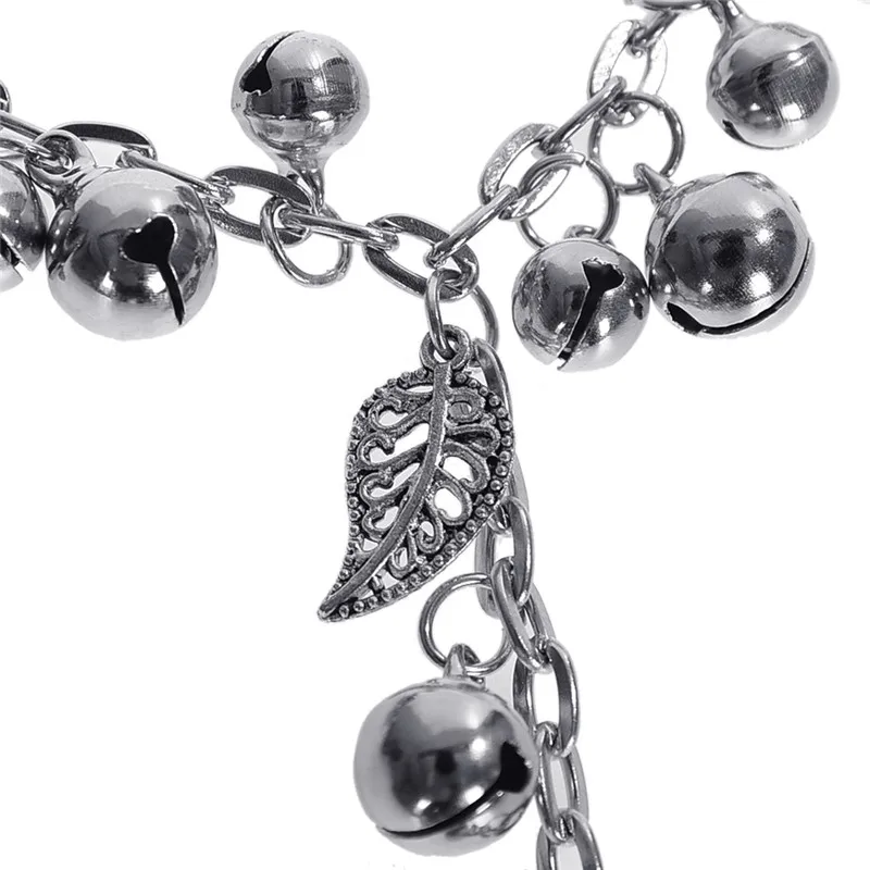 Женские кольца на палец PINKSEE Leaf Little Bell Slave Link очаровательные ювелирные украшения