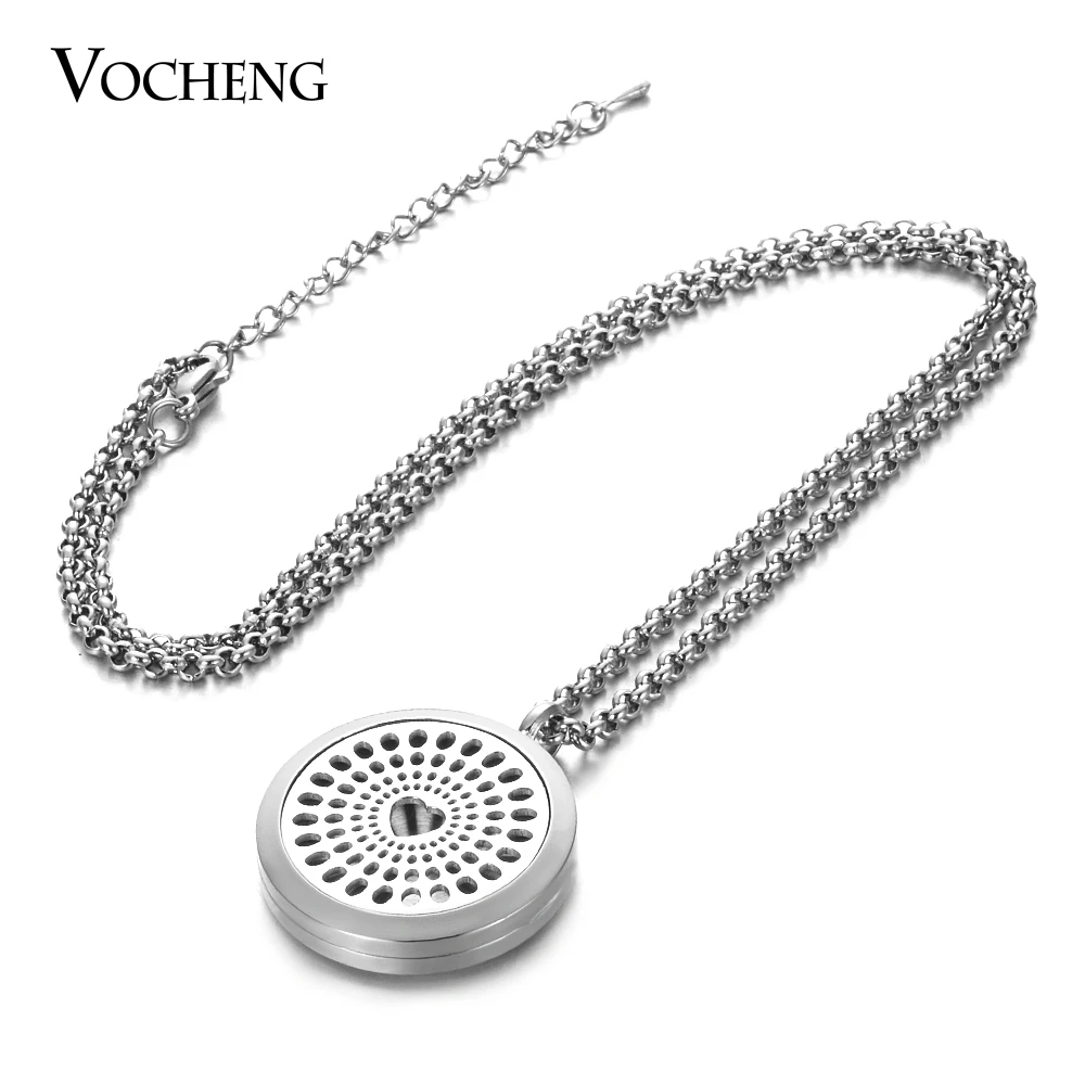 

10pcs/lot 30mm Essential Oil Diffuser Locket Jewelry Diffuser Pendant 316L Stainless Steel Magnetic without Felt Pads VA-479*10