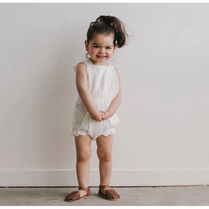 Модель 2018 года детские комбинезоны для девочек Летний комбинезон с ремнем милая