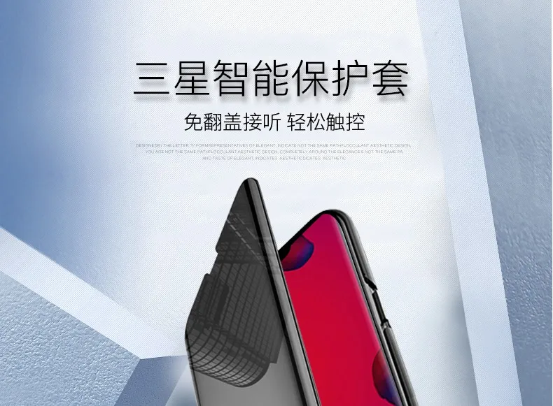 Для Galaxy S10/S10 Plus S10e Чехол флип умный Авто спящий/Пробуждение зеркало ПК чехол с окошком для samsung Galaxy S10Plus чехол