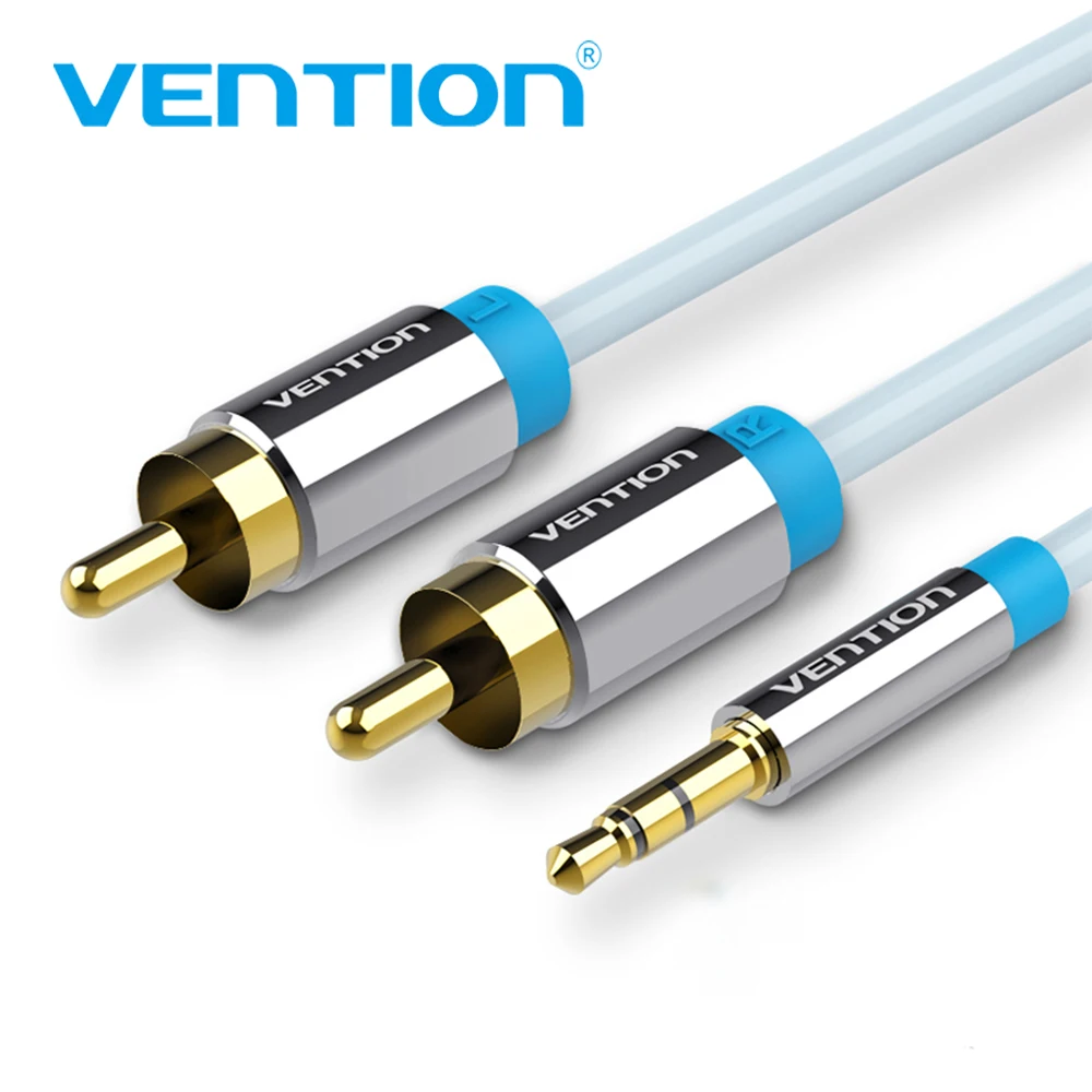 Аудиокабель Vention RCA 2RCA на 3 5 аудиокабель мм AUX кабель для DJ усилителей сабвуферов
