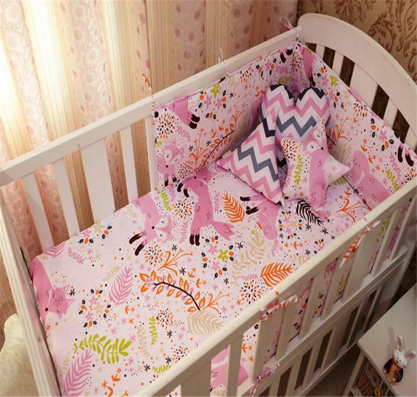 9 цветов Детские бамперы хлопок Мягкий анти столкновения детское постельное