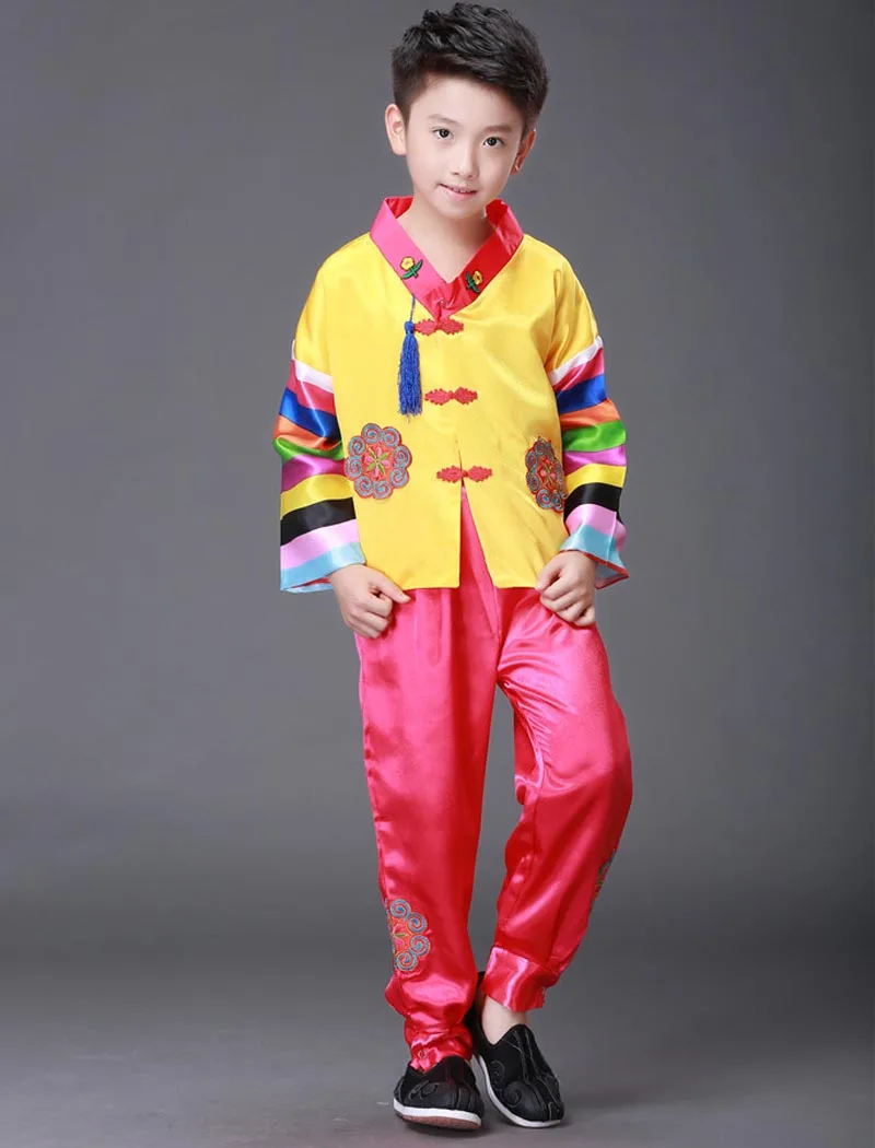 Традиционная корейская одежда для мальчиков костюм мужское платье Hanbok Hanfu