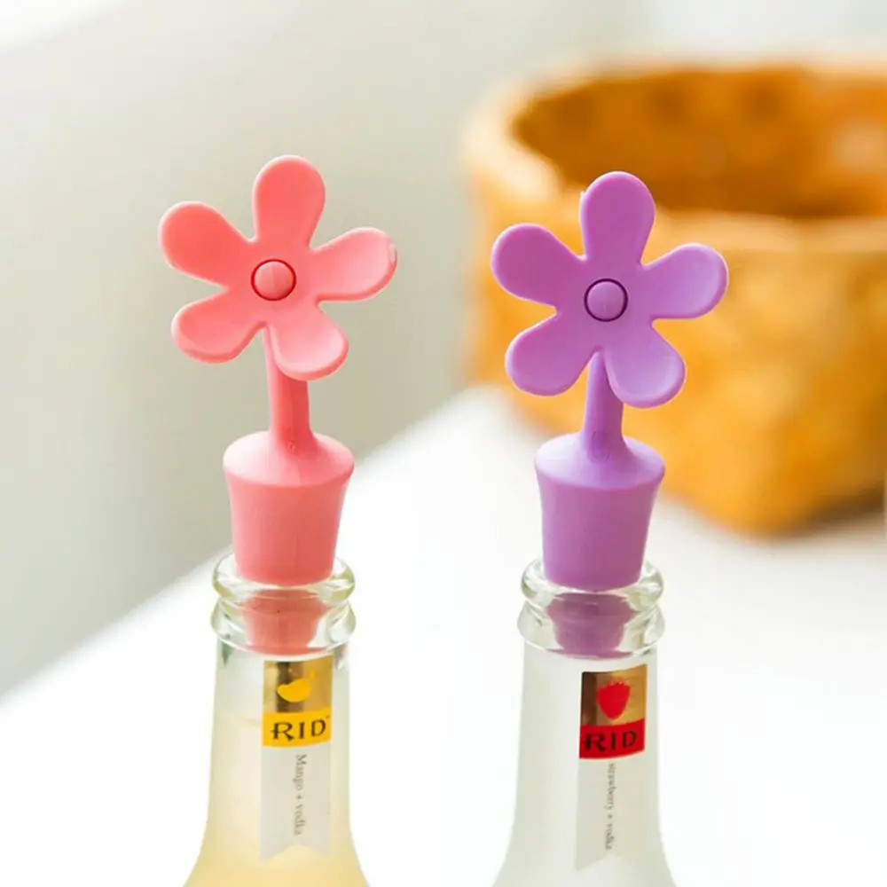 Новые бутылки вина Пробка Силиконовые Цветы Барные инструменты хранения винных