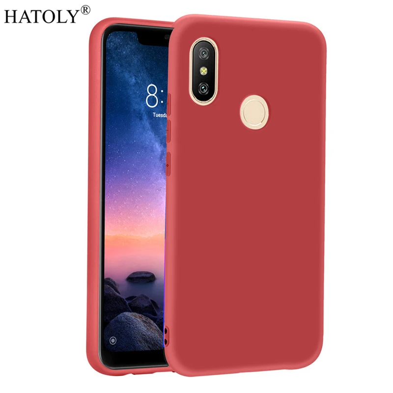Чехол для Xiaomi Redmi Note 6 Pro чехол мягкая резиновая броня чехол-бампер телефона |